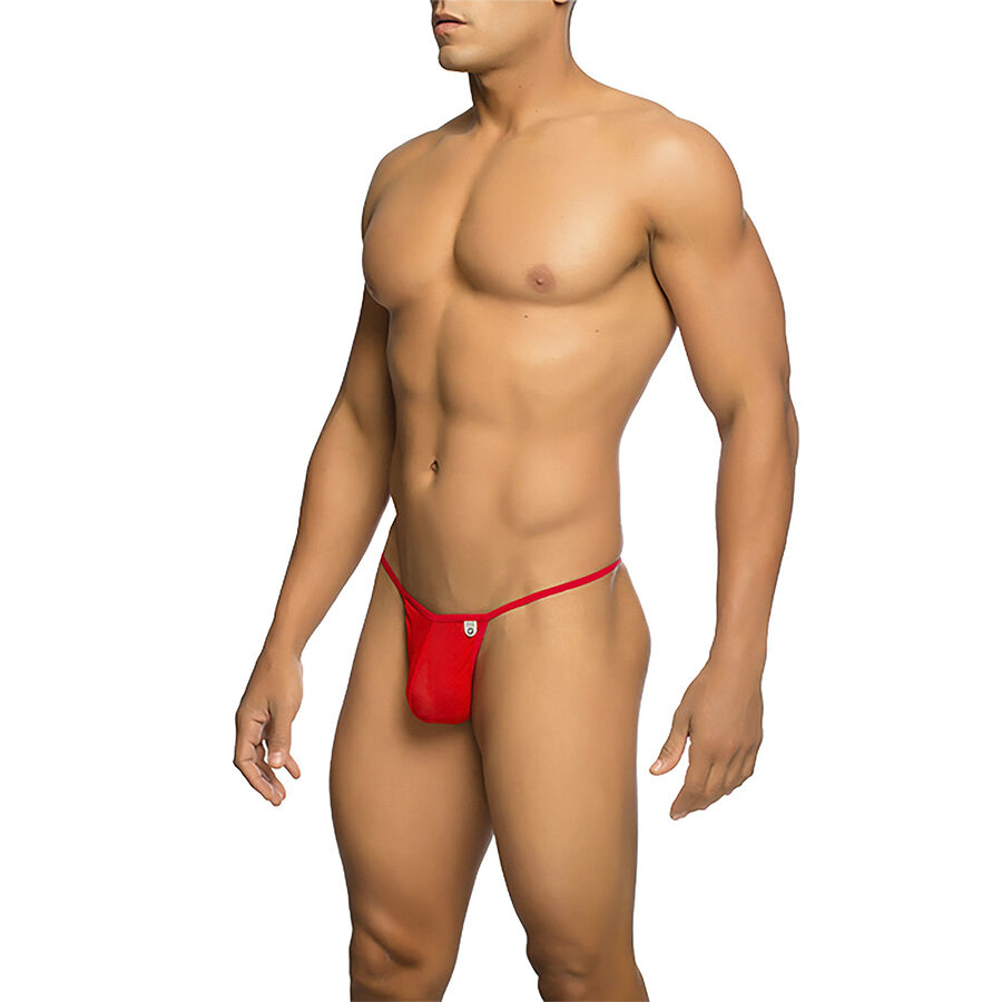 RED T-SHAPED TRANSPARENT THONG SIZE S/M - Image 2