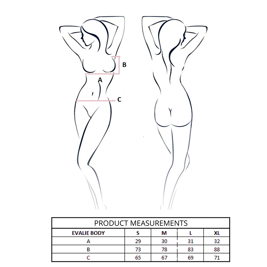 EVALIE BODY RED S/M - Image 4