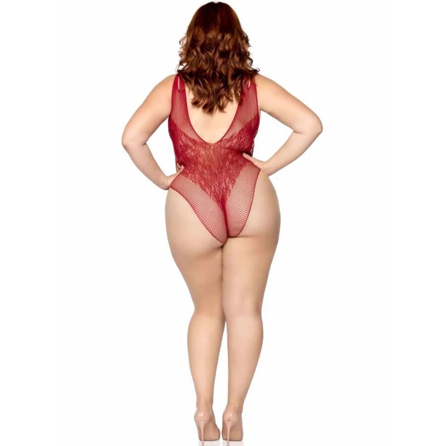 81641X SEAMLESS BODYSUIT BURGUNDY SIZE 1X/2X - Image 5