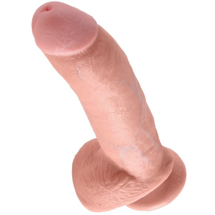 9 DILDO FLESH WITH BALLS 22.9 CM - Image 4