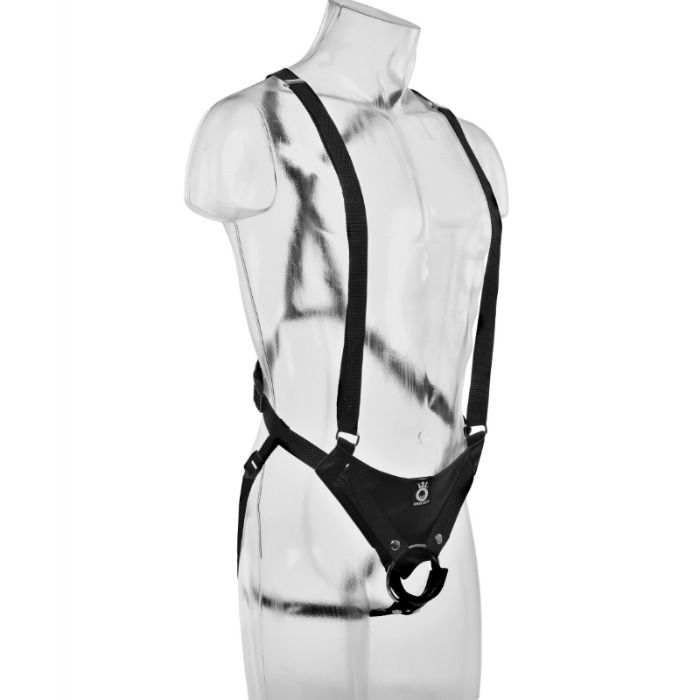 28 CM HOLLOW STRAP-ON SUSPENDER SYSTEM FLESH - Image 5