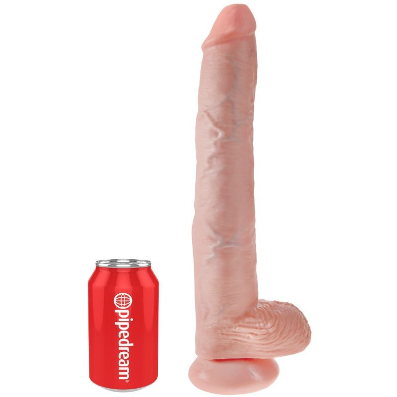 DILDO WITH BALLS 35.6 CM FLESH - Image 3