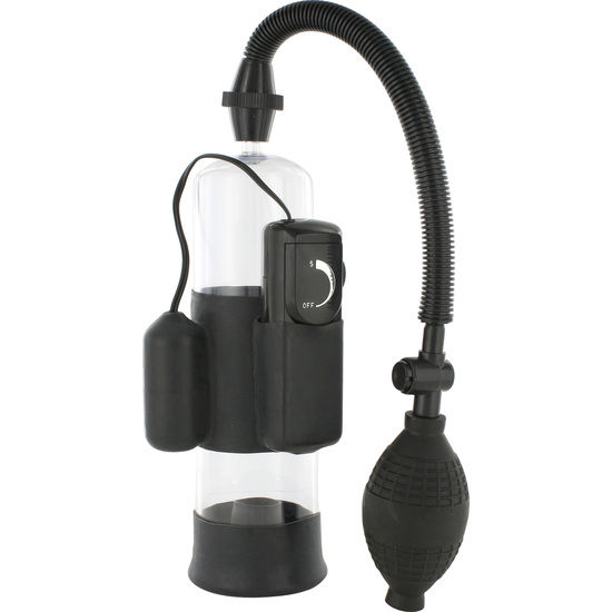 ERECTION PUMP FOR THE PENIS WITH VIBRATOR