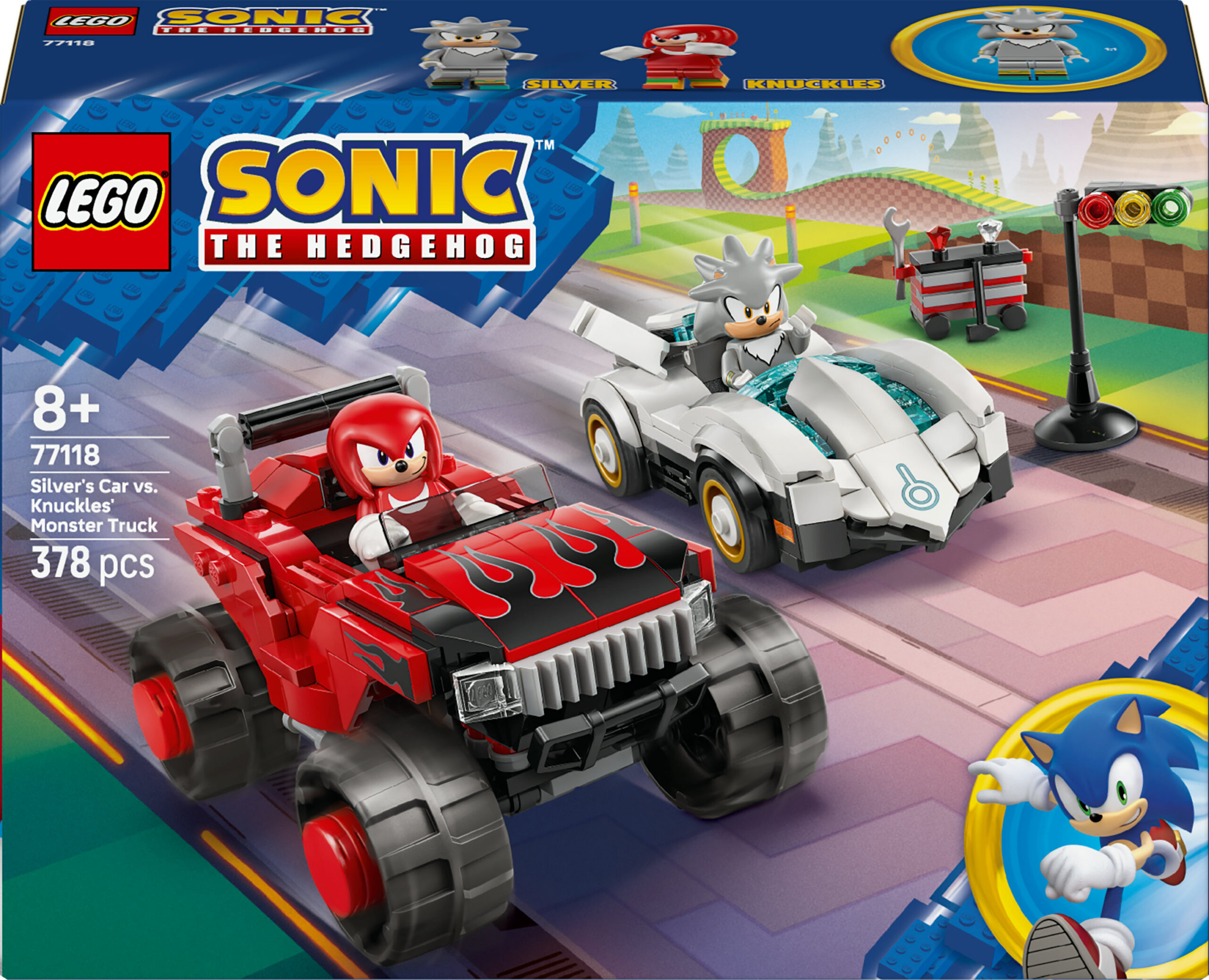 LEGO Sonic 77118 Silveri auto vs. Knucklesi koletisauto