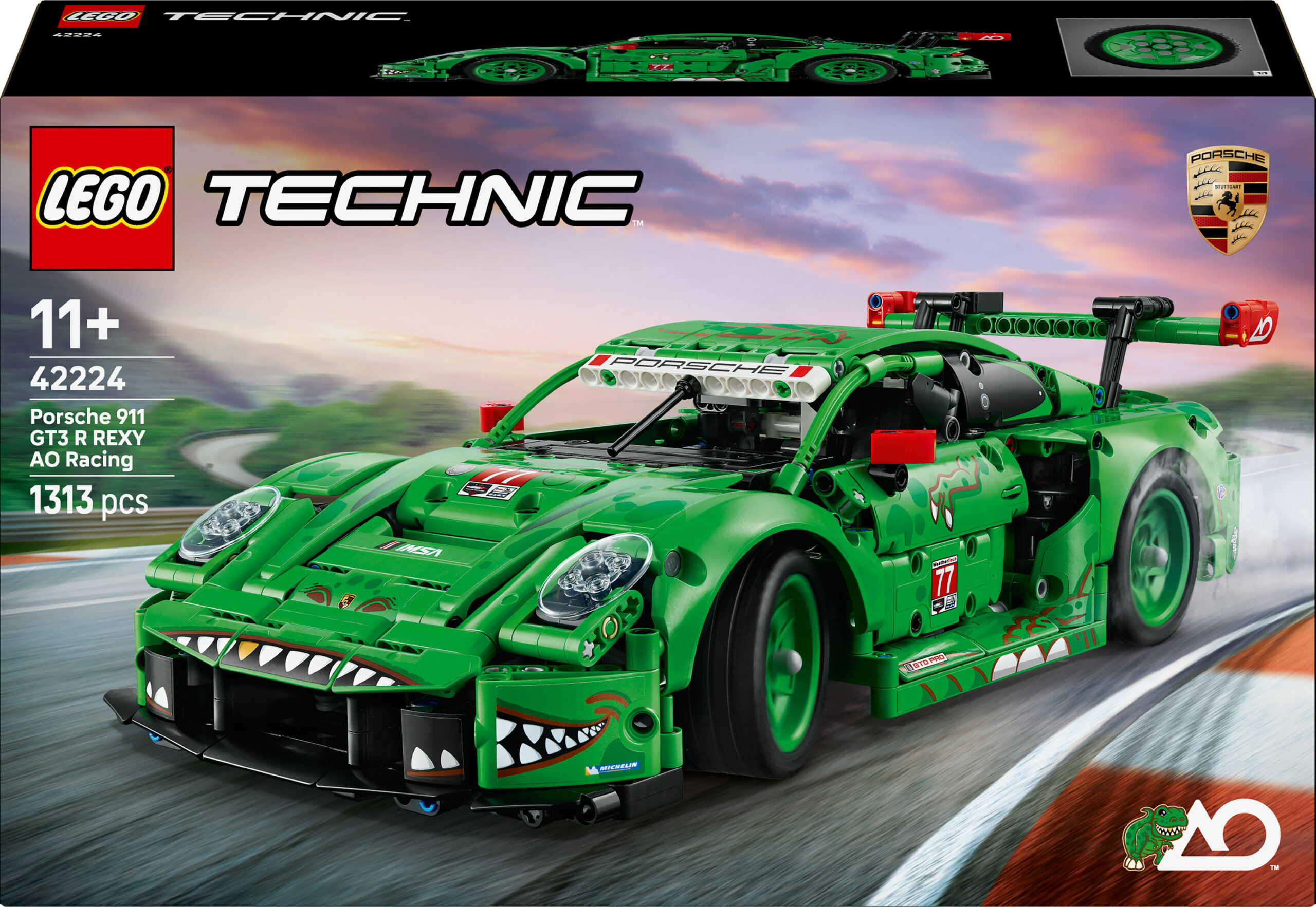 LEGO Technic 42224 Porsche 911 GT3 R REXY AO võidusõiduauto