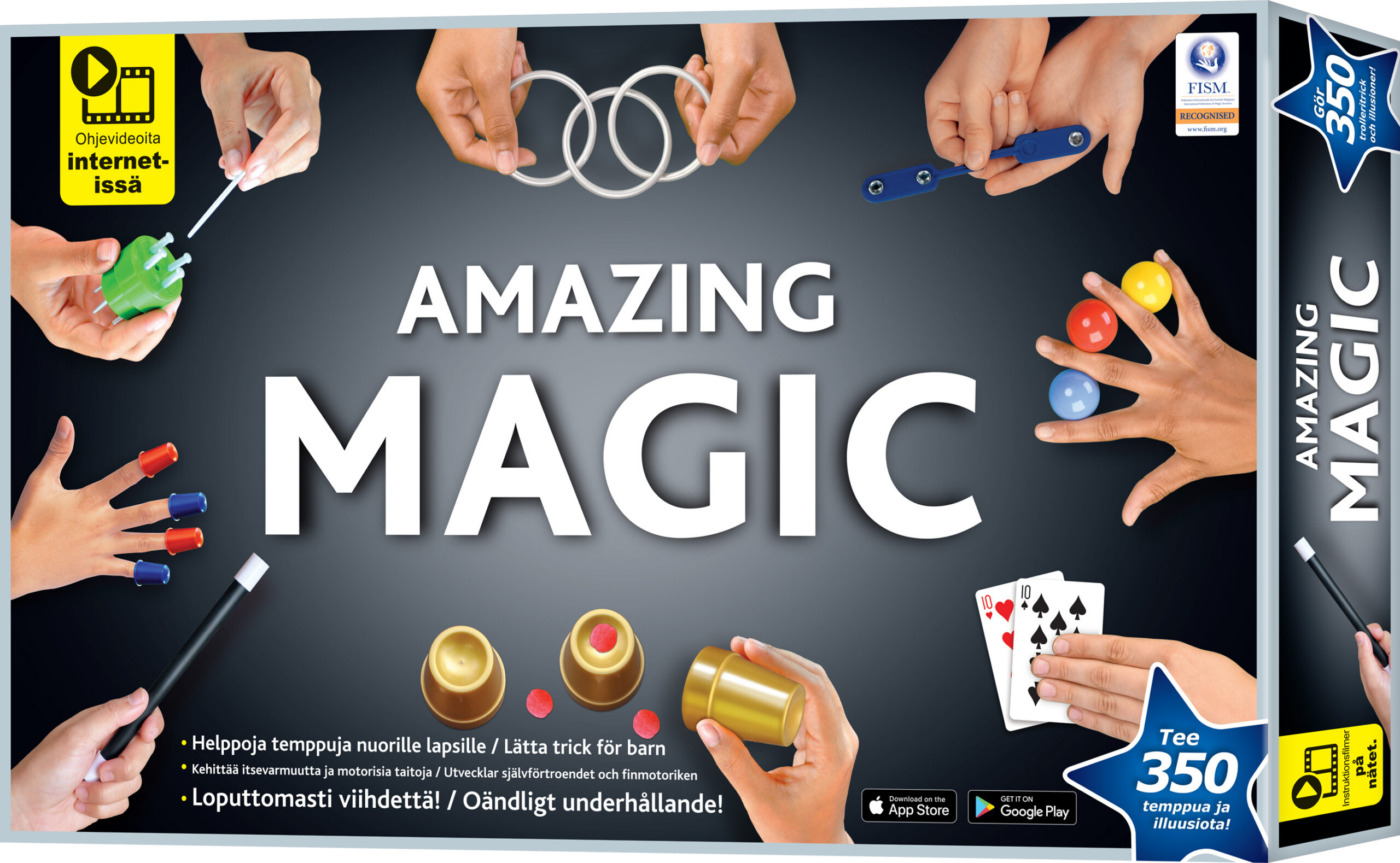 Hämmastav maagia maagiakomplekt, 350 trikki