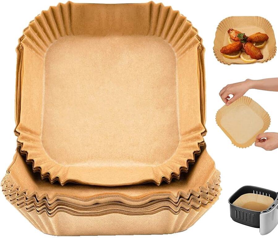 Emerio 20 x 20 cm küpsetuspaber õhufritüürile, 50 tk