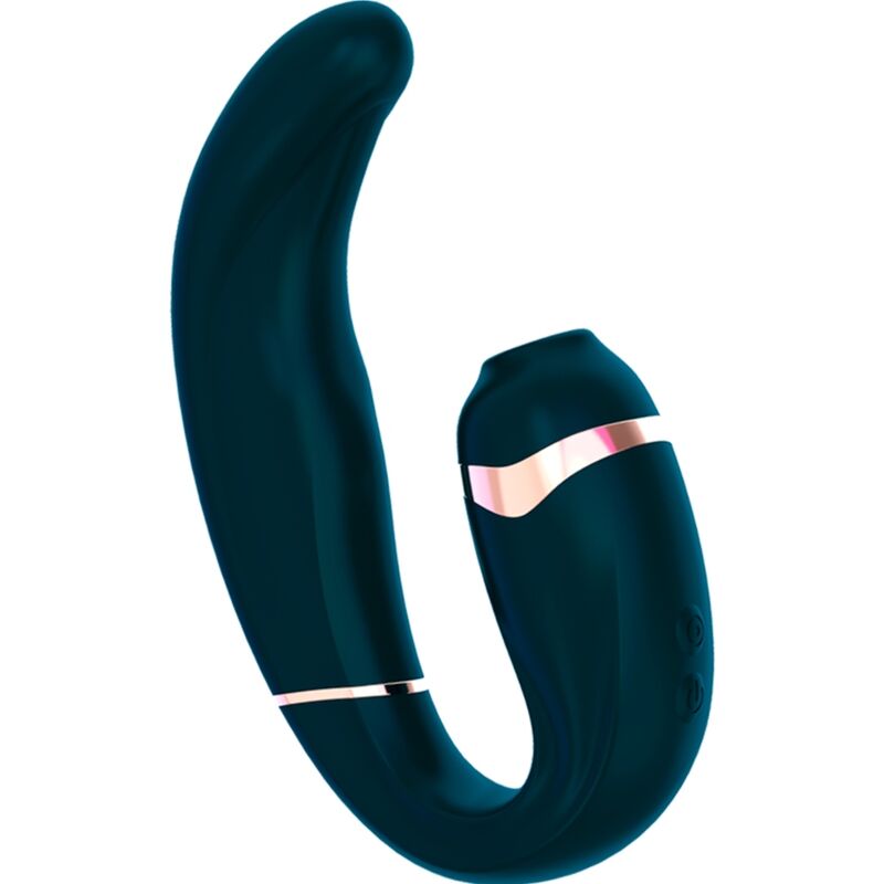 MYG CLITORIS SUCKER AND G-SPOT STIMULATOR DARK GREEN