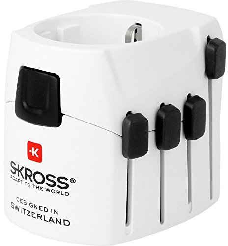 SKROSS World Adapter PRO - reisiadapter EUR->maailm, maandatud