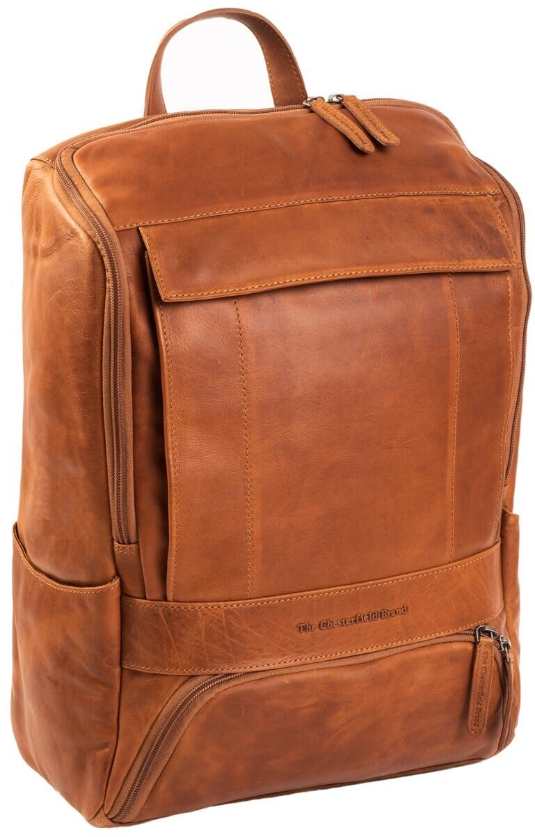 The Chesterfield Brand Rich seljakott 15,6" sülearvutile, konjaki värv
