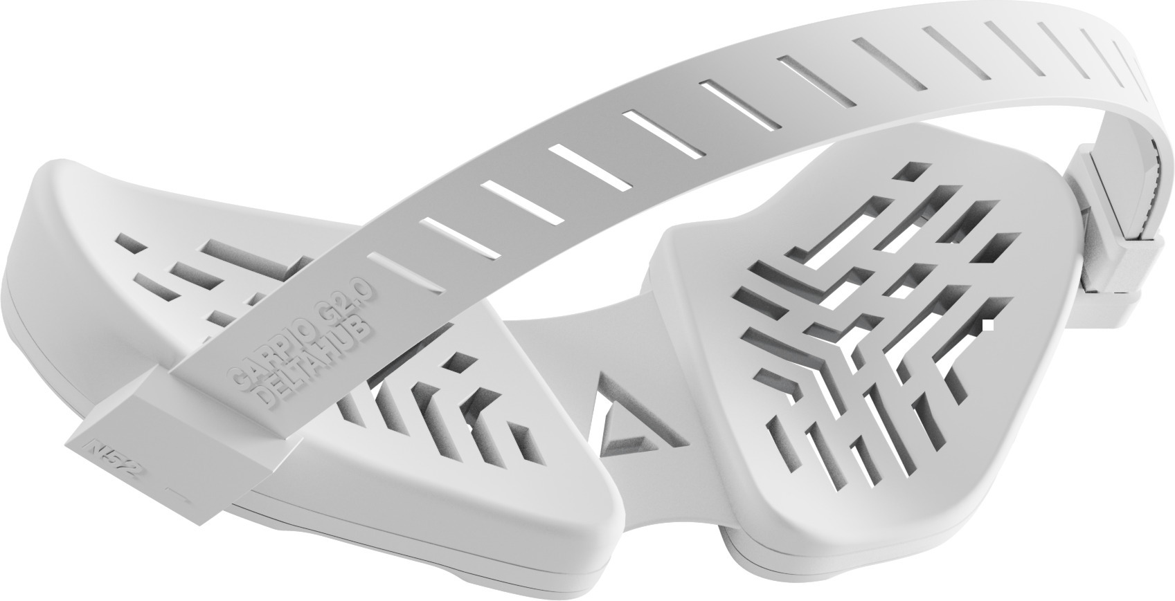 Deltahub Carpio G2.0 randmetugi paremale käele, suurus S, valge