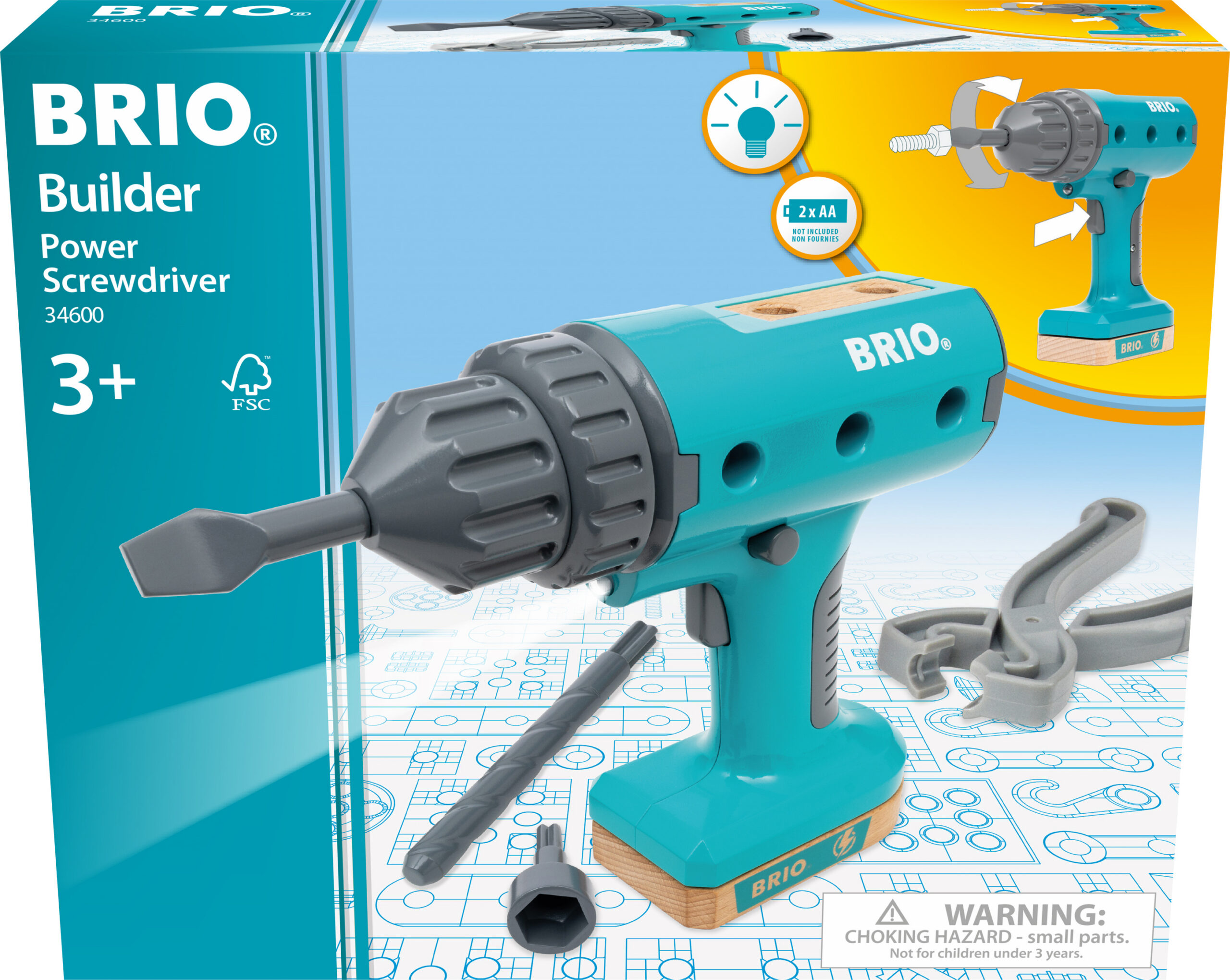BRIO Builder 34600 - Builderi elektriline kruvikeeraja