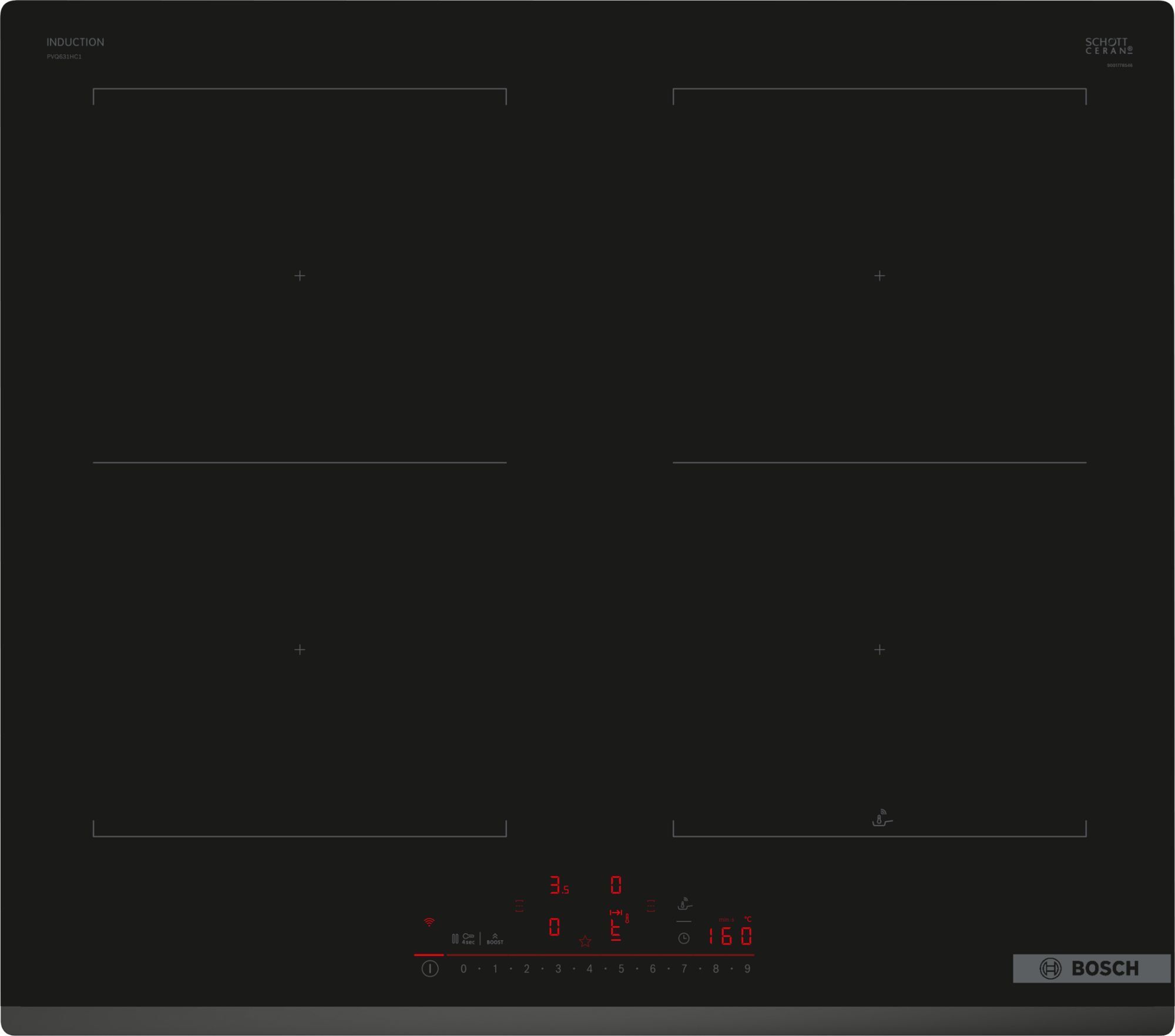 Bosch PVQ631HC1E Serie 6 induktsioonpliidiplaat pliidiplaat