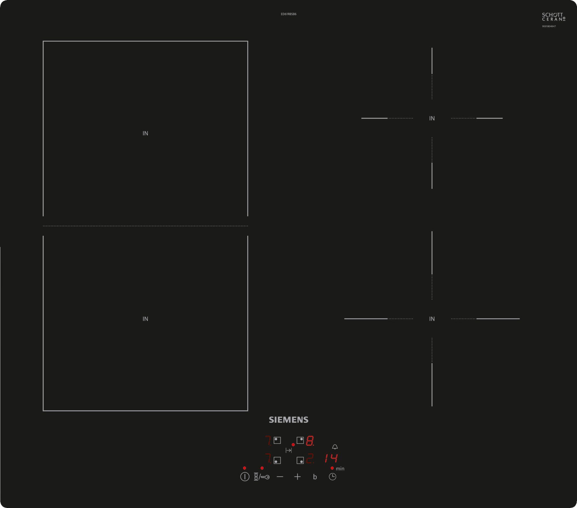 Siemens ED61RBSB6E iQ500 induktsioonpliit