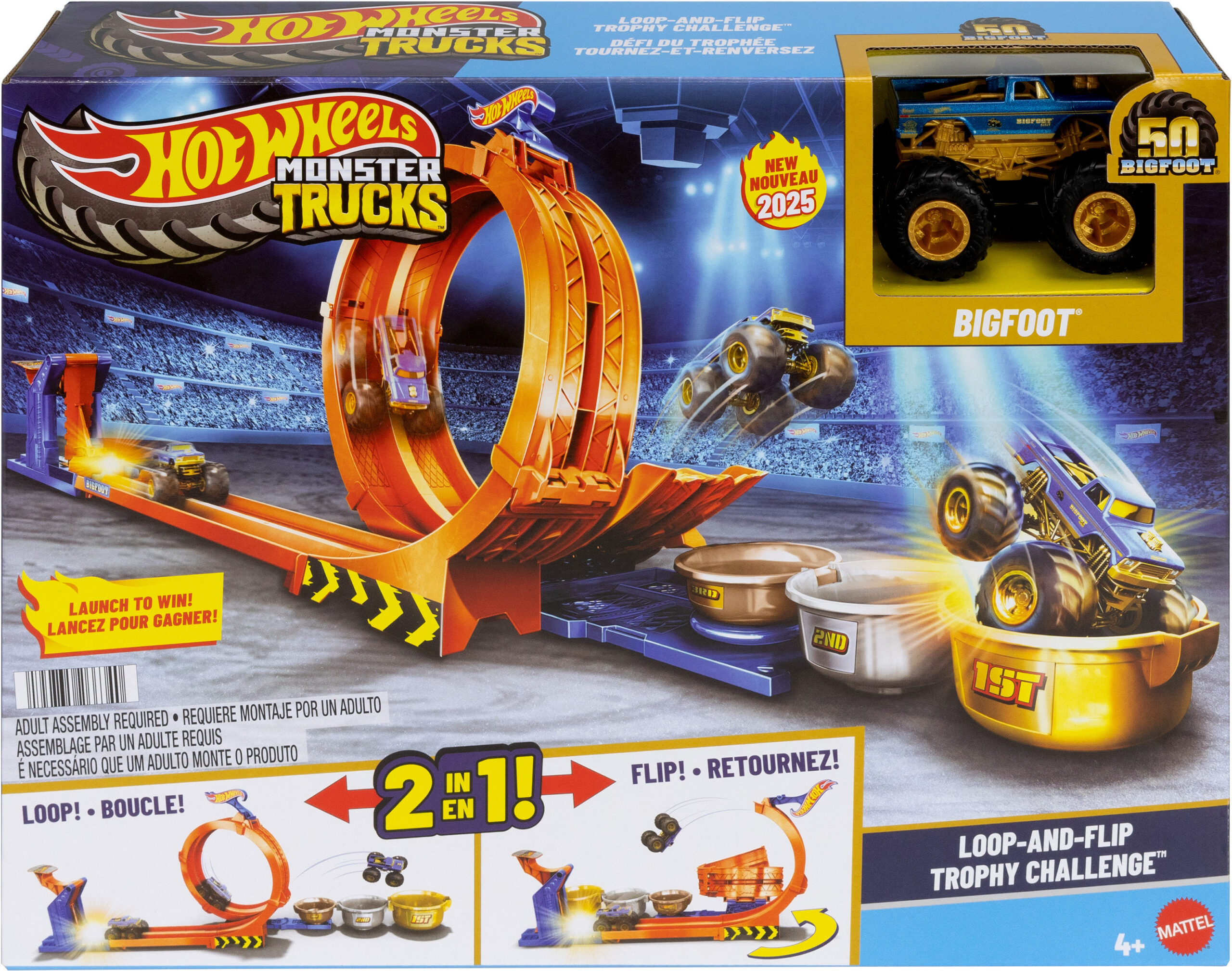 Hot Wheels Monster Trucks Loop & Flip Trophy Challenge autorada