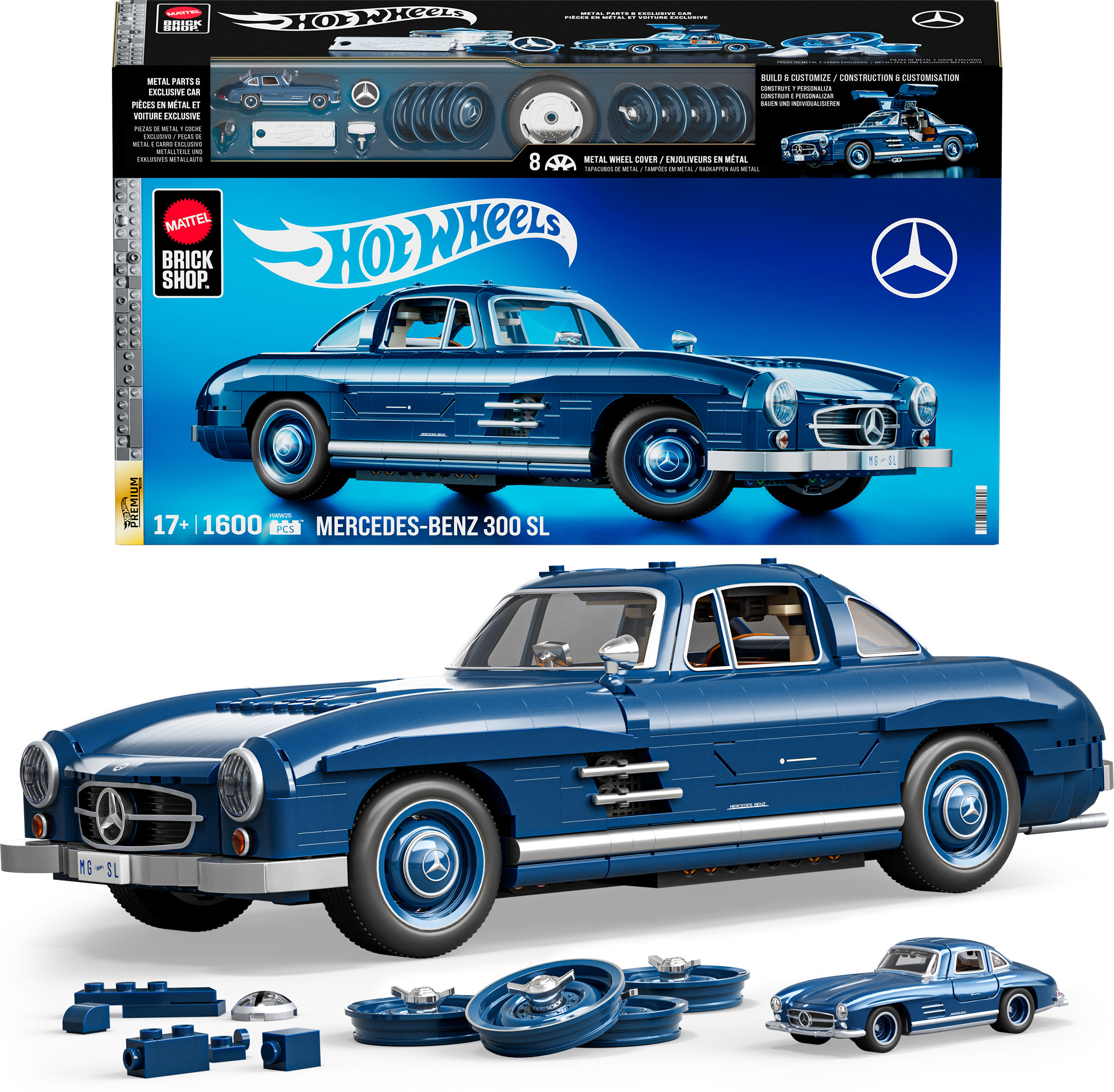 Hot Wheels Elite seeria Mercedes-Benzi ehitus Komplekt