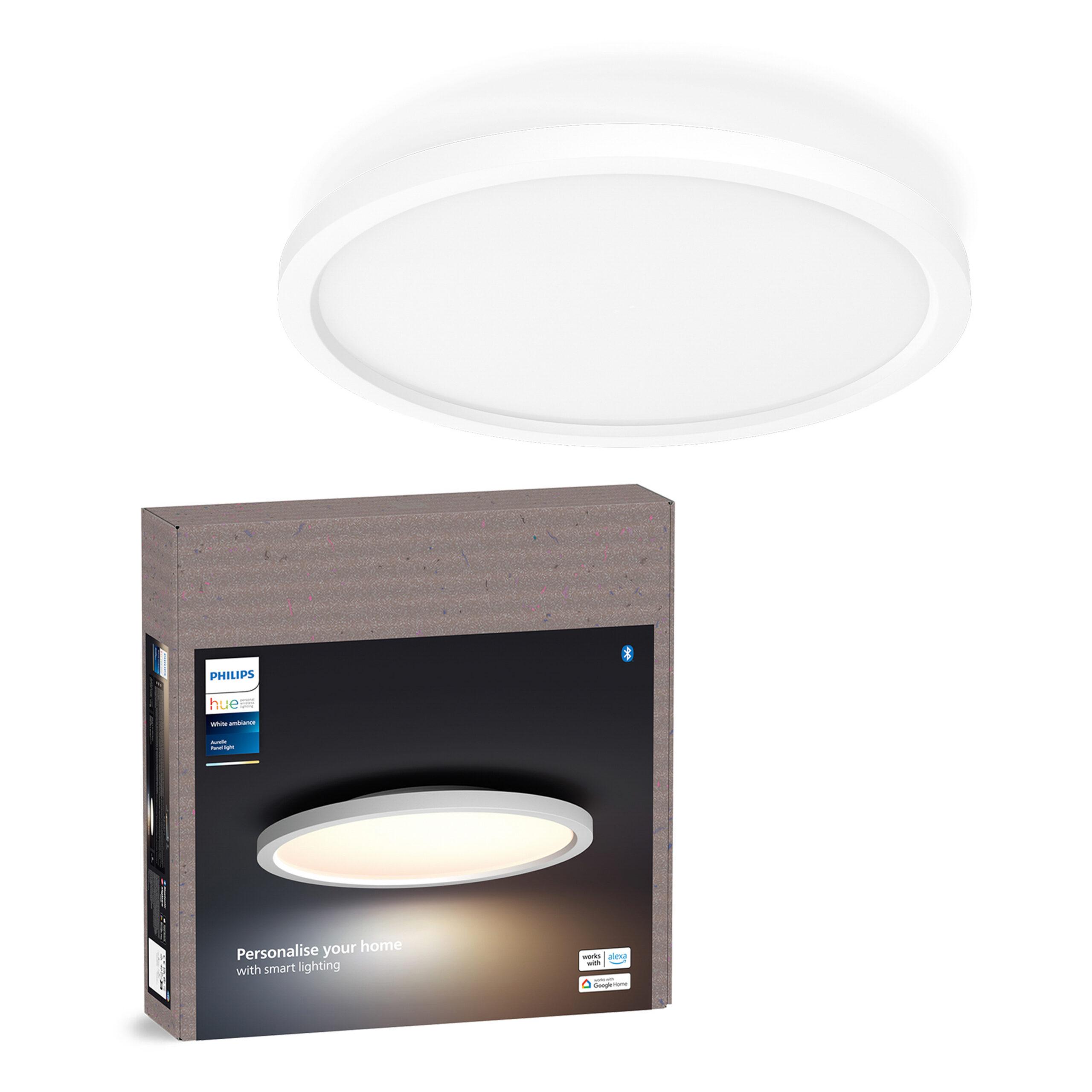 Philips Hue Aurelle laevalgusti 21 W, 2000-6500K, 2450 lm, ümmargune, valge S