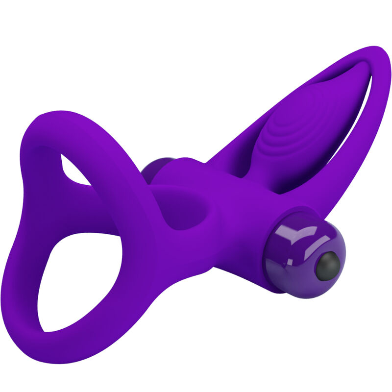 PRETTY LOVE - VIBRATOR RING 10 VIBRATIONS VIOLET SILICONE - Image 5