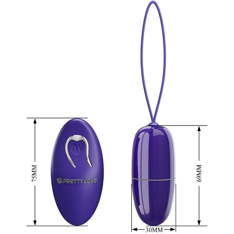 PRETTY LOVE - SELKIE YOUTH MINI VIBRATING EGG VIOLET REMOTE CONTROL - Image 5