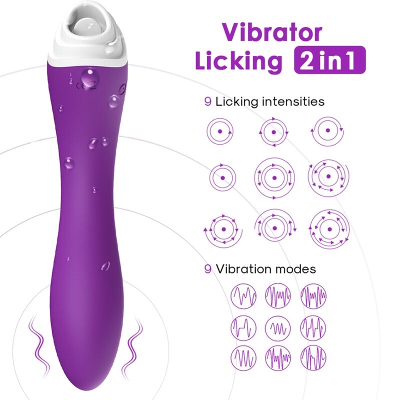 ARMONY - FAIRYLAND LICKING VIBRATING CLIT & VIBRATOR PURPLE - Image 2