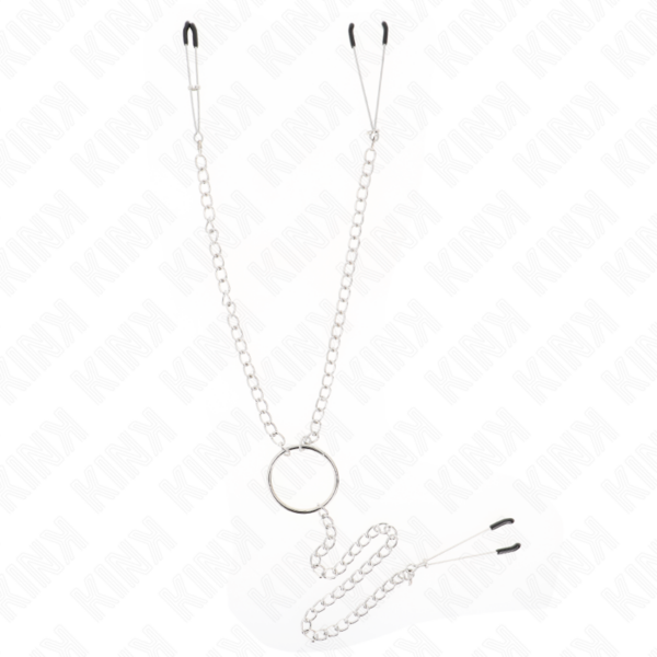 KINK - TRIPLE NIPPLE AND CLIT CLAMPS WITH CHAIN MODEL 1