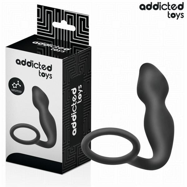 ADDICTED TOYS - ANAL PLUG WITH RING SILICONE MODEL 2