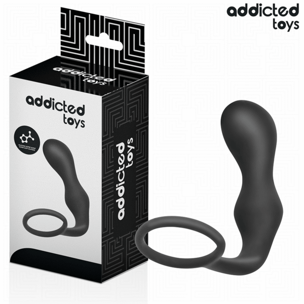 ADDICTED TOYS - ANAL PLUG WITH RING SILICONE MODEL 3