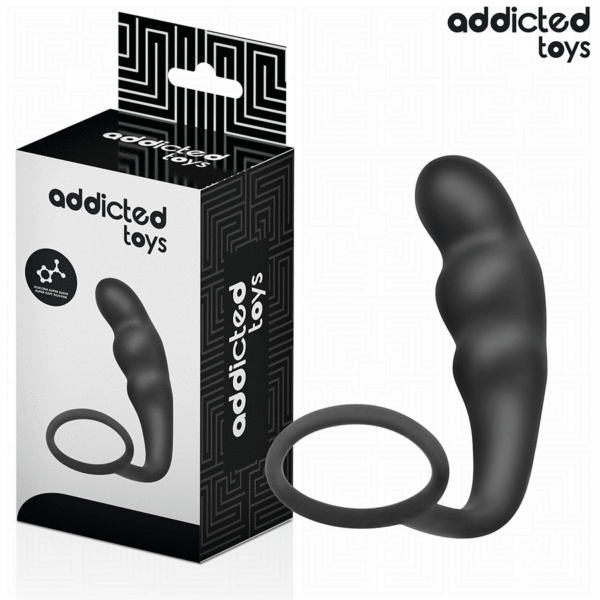 ADDICTED TOYS - ANAL PLUG WITH RING SILICONE MODEL 4