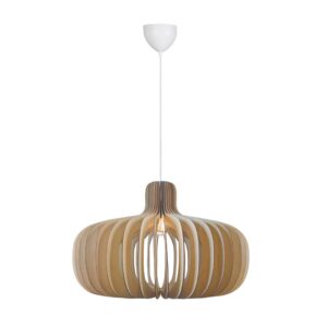 Nordlux Hazo 65 pendant lamp, wood color