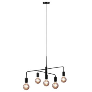 Nordlux Gloom 5-osainen riippuvalaisin, musta