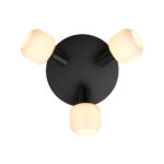 Nordlux Milford Mini 3-piece ceiling lamp, black/opal - Pilt 4
