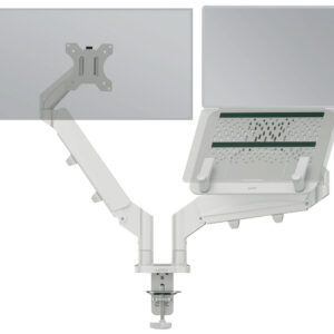 Leitz Ergo monitorivarsi näytölle ja kannettavalle tietokoneelle