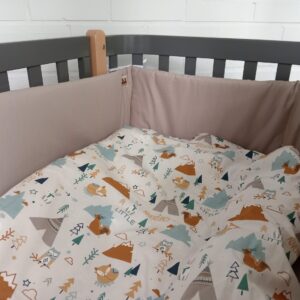 Anne & Mikael sängyn reunapehmuste, 30 x 360 cm, beige