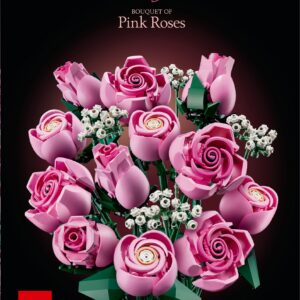 LEGO Botanicals 10374 Vaaleanpunainen ruusukimppu