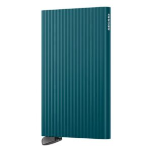 Secrid Cardprotector Fluted+ kaardiümbris, sinakasroheline