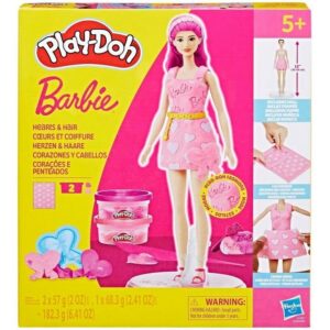 PLAY-DOH Barbie Sydämet ja hiukset, muovailuvahasetti