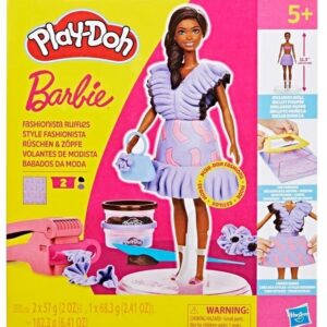 PLAY-DOH Barbie Mood Ruffles, modelleerimismassi komplekt