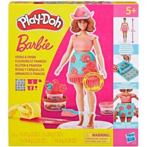 PLAY-DOH Barbie lillede ja tutidega modelleerimissavi komplekt