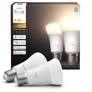 Philips Hue LED nutipirn, valge, E27, 1100 lm, 2 tk pakis