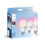 Philips Hue Essential älylamppu, White and color ambiance, E27, 806 lm, 3-pack - Pilt 2