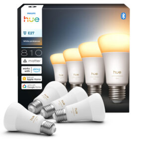 Philips Hue LED-älylamppu, White ambiance, E27, 810 lm, 4-pack