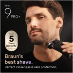 Braun Series 9 PRO+ 9667CC Wet&Dry -Pro SensoAdapt pardel SmartCare jaamaga, hõbedane - Pilt 2