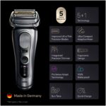 Braun Series 9 PRO+ 9667CC Wet&Dry -Pro SensoAdapt pardel SmartCare jaamaga, hõbedane - Pilt 4