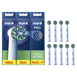 Oral-B Pro Cross Action -vaihtoharjat, 9 kpl