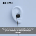 Sony IER-EX15C kõrvasisesed kõrvaklapid, USB-C, mustad - Pilt 3