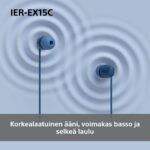 Sony IER-EX15C kõrvasisesed kõrvaklapid, USB-C, mustad - Pilt 4