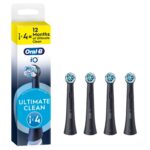 Oral-B iO Ultimate Clean Black - vahetusharjad, mustad, 4 tk