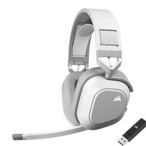 Kasutatud Corsair HS80 MAX juhtmevaba peakomplekt, valge