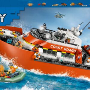 LEGO City Exploration 60504 Rannavalve päästepaat ja helikopter