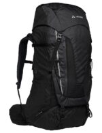 Vaude Avox 65 + 10 retkikunta- ja vaellusrinkka, musta